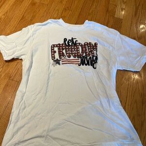 Comfort Colors White 'Let Freedom Ring' . WOMENS XL
